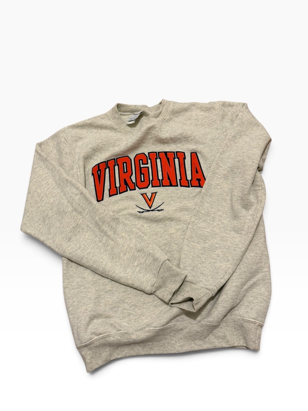 UVA Champion Virginia Cavaliers Gray Crewneck Sweatshirt, Size S Women’s